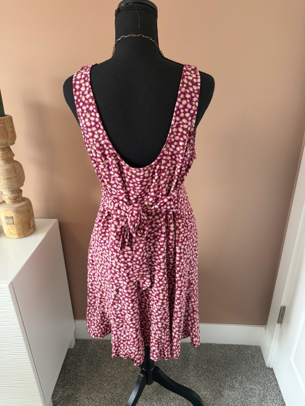 NWT American Eagle Outfitters Rose Pink Floral Tank Mini Dress. - Picture 3 of 8